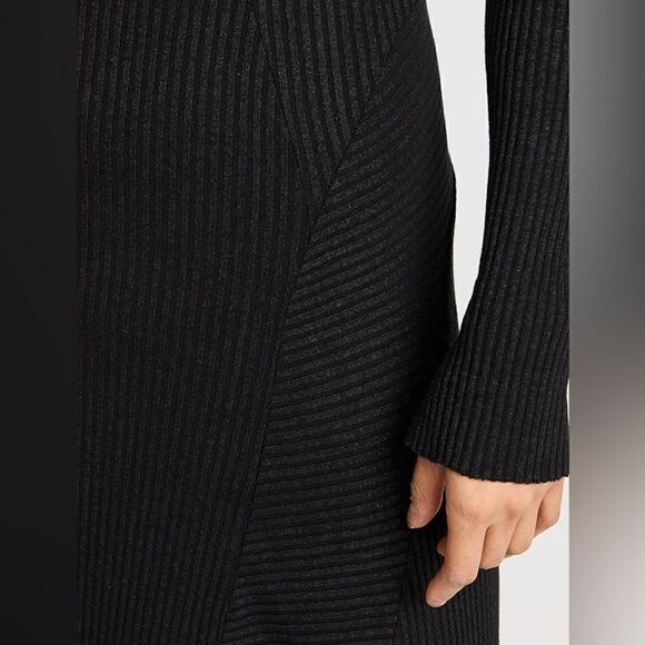 Rag & Bone Echo Maxi Sweater Black Dress Knit  Ribbed Size XXS - Picture 7 of 14